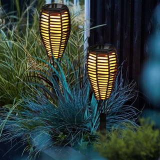Solar Rattan Torch-LED Garden Decorative Lights Outdoor Patio Light