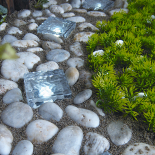 Solar LED Garden Decorative Glass Light Outdoor - Waterproof Ice Brick Decorative Lights