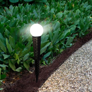 Solar Glass Pearl Bollard-LED Garden Decorative Lights Outdoor-Patio Light 